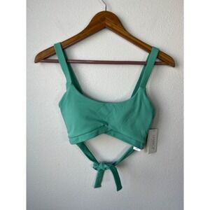 L Space Beau Sports Bra‎ Active Tie Back Mint Green Athletic Top Size S